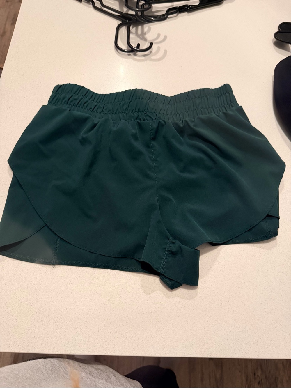 90 Degree By Reflex Dark Teal Athletic Running Shorts